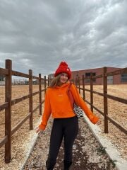 KIIRO CROP HOODIE / TURUNCU