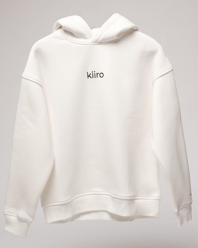 KIIRO HOODIE / BEYAZ