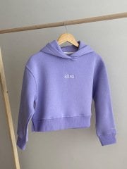 KIIRO CROP HOODIE / LİLA