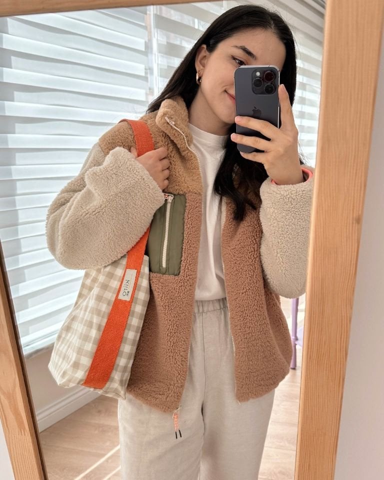KIIRO GINGHAM / TURUNCU-BEJ