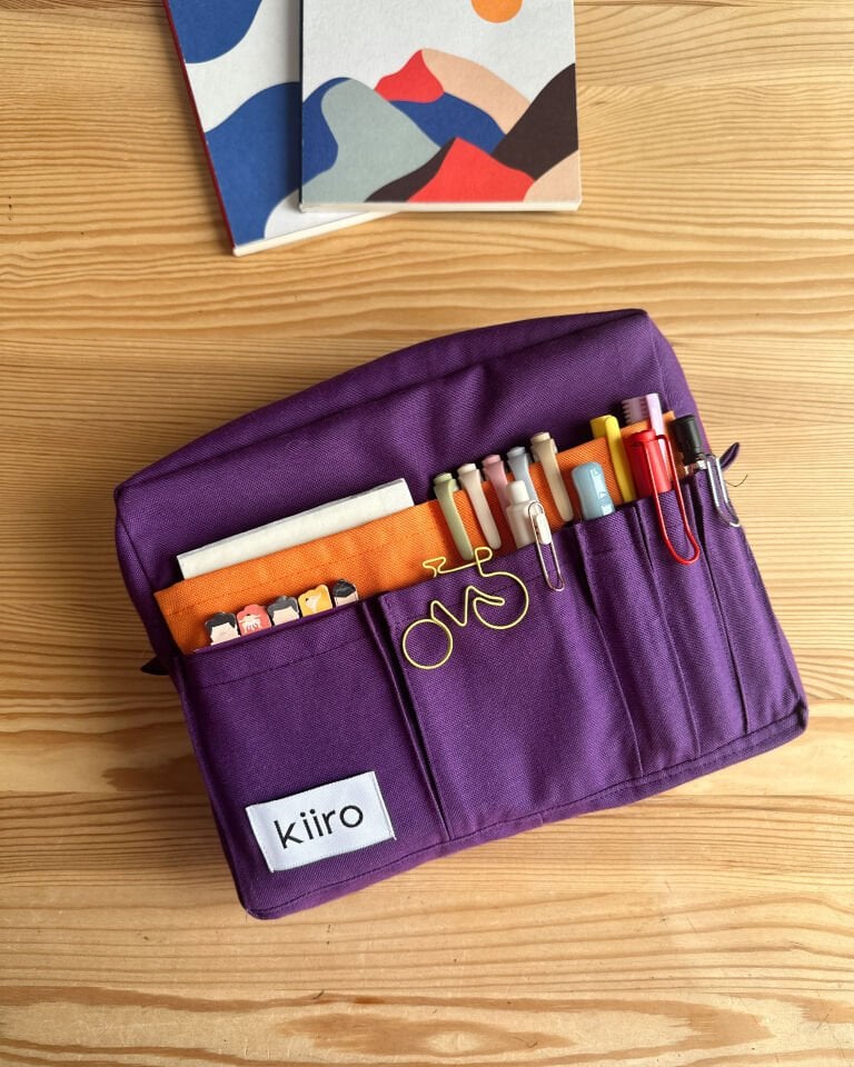 Journal Organizer Pouch - Mor/Turuncu