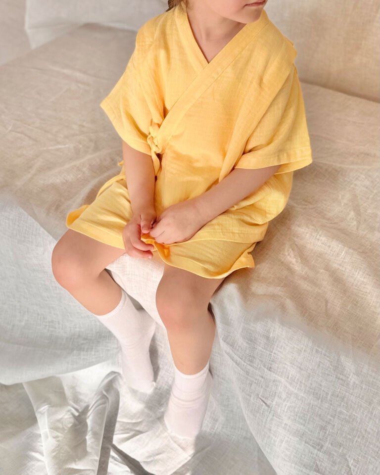 Jinbei (甚平) - Sarı