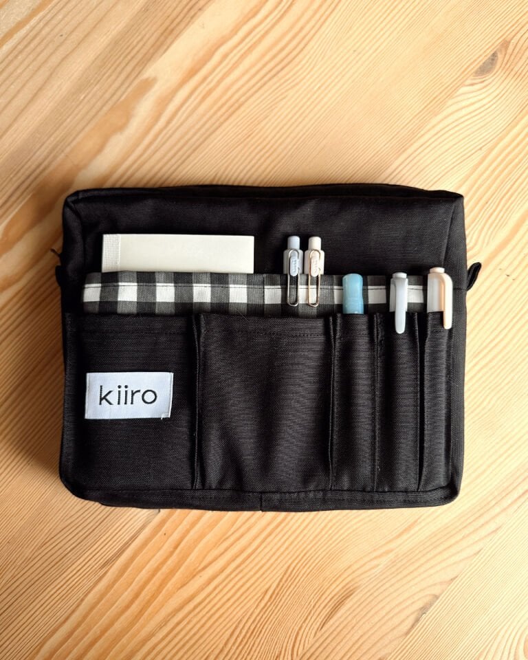 Journal Organizer Pouch - Siyah/ Siyah Pötikare